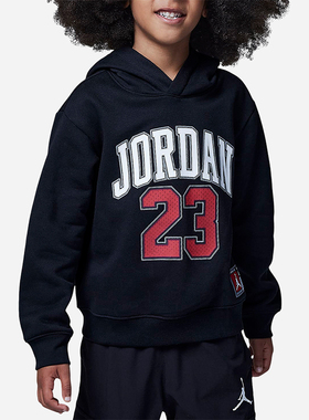 Nike/耐克正品JORDAN小童针织连帽经典加绒保暖套头衫FV3207-010
