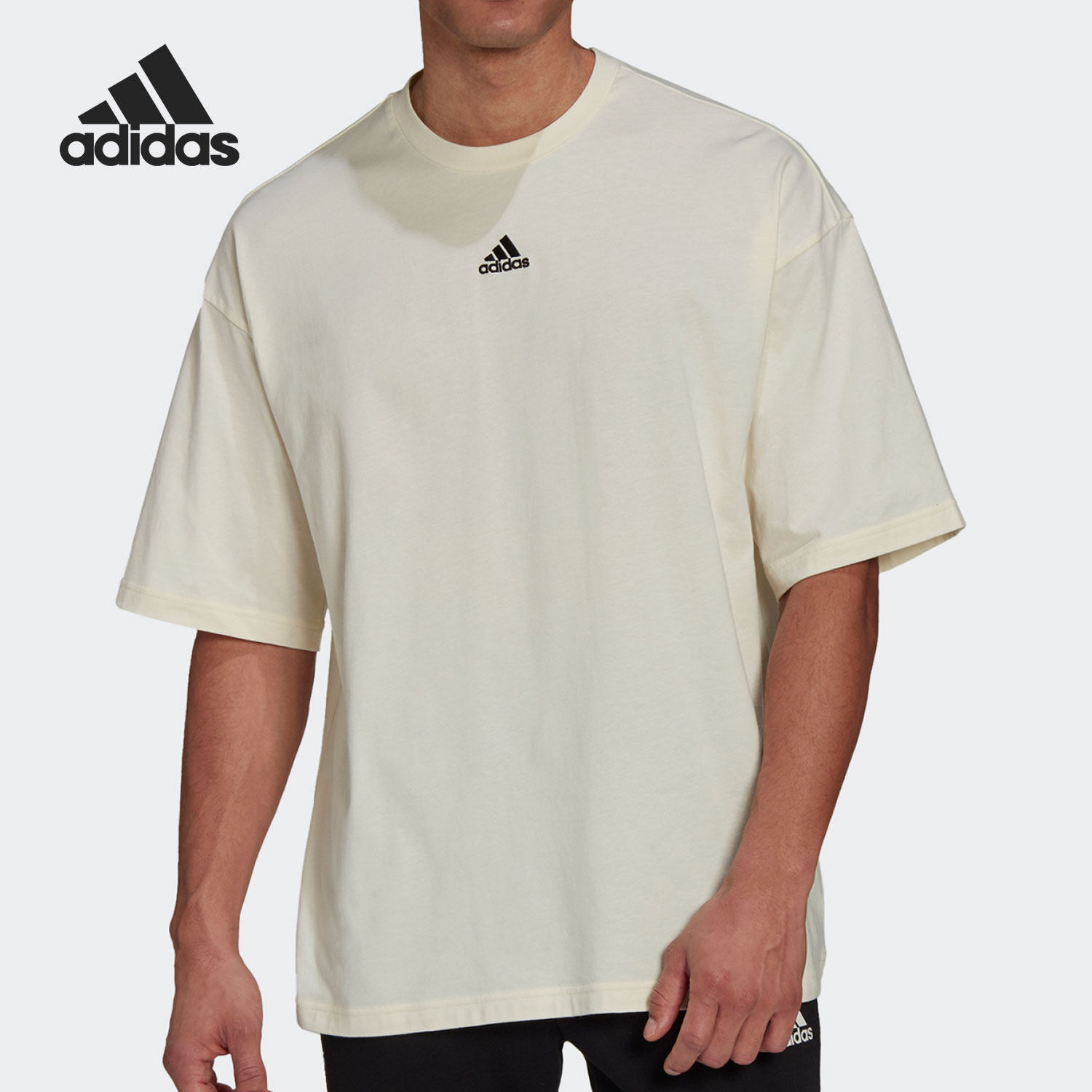 Adidas/阿迪达斯正品TEE M男子夏季休闲舒适运动短袖T恤 H54034,运动服/休闲服装,运动T恤,淘宝优惠券,粉丝福利购,淘宝优惠卷