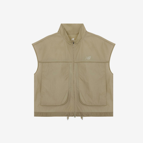 New Balance/NB正品2025新款女子梭织拉链立领马甲NJE24302-DB