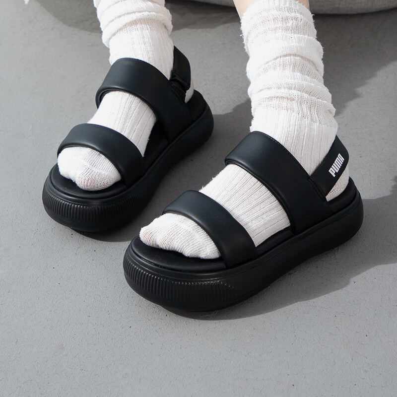 Puma/彪马正品2024夏季新款女士简约厚底沙滩凉鞋399451-02,运动鞋new,运动沙滩鞋/凉鞋,淘宝优惠券,粉丝福利购,淘宝优惠卷