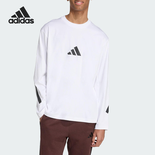 Adidas/阿迪达斯官方正品M Z.N.E. LS TEE男士宽松针织长袖KE4903