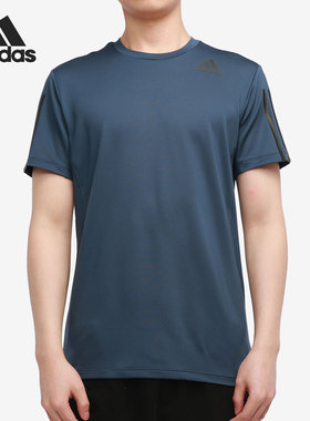 Adidas/阿迪达斯正品当季新款跑步男子运动休闲透气短袖T恤GQ2161