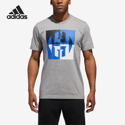 阿迪达斯夏季男子运动休闲短袖