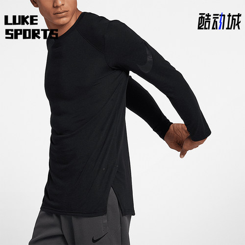Nike/耐克正品新款男士篮球运动休闲圆领长袖T恤891602-010