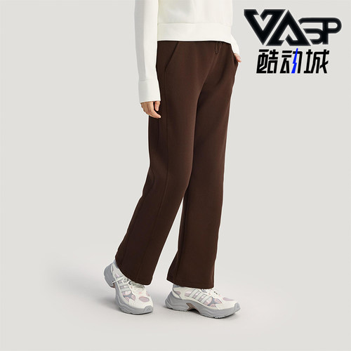Adidas/阿迪达斯正品2025冬季款女士日常针织直筒运动长裤KH2686