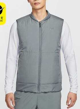 Nike/耐克正品2025冬季款男士刺绣训练运动保暖棉马甲FB7554-084