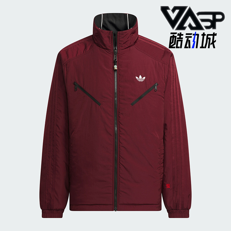 阿迪达斯男士双面穿棉服