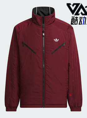 Adidas/阿迪达斯正品三叶草男士运动休闲双面穿棉服KA0821