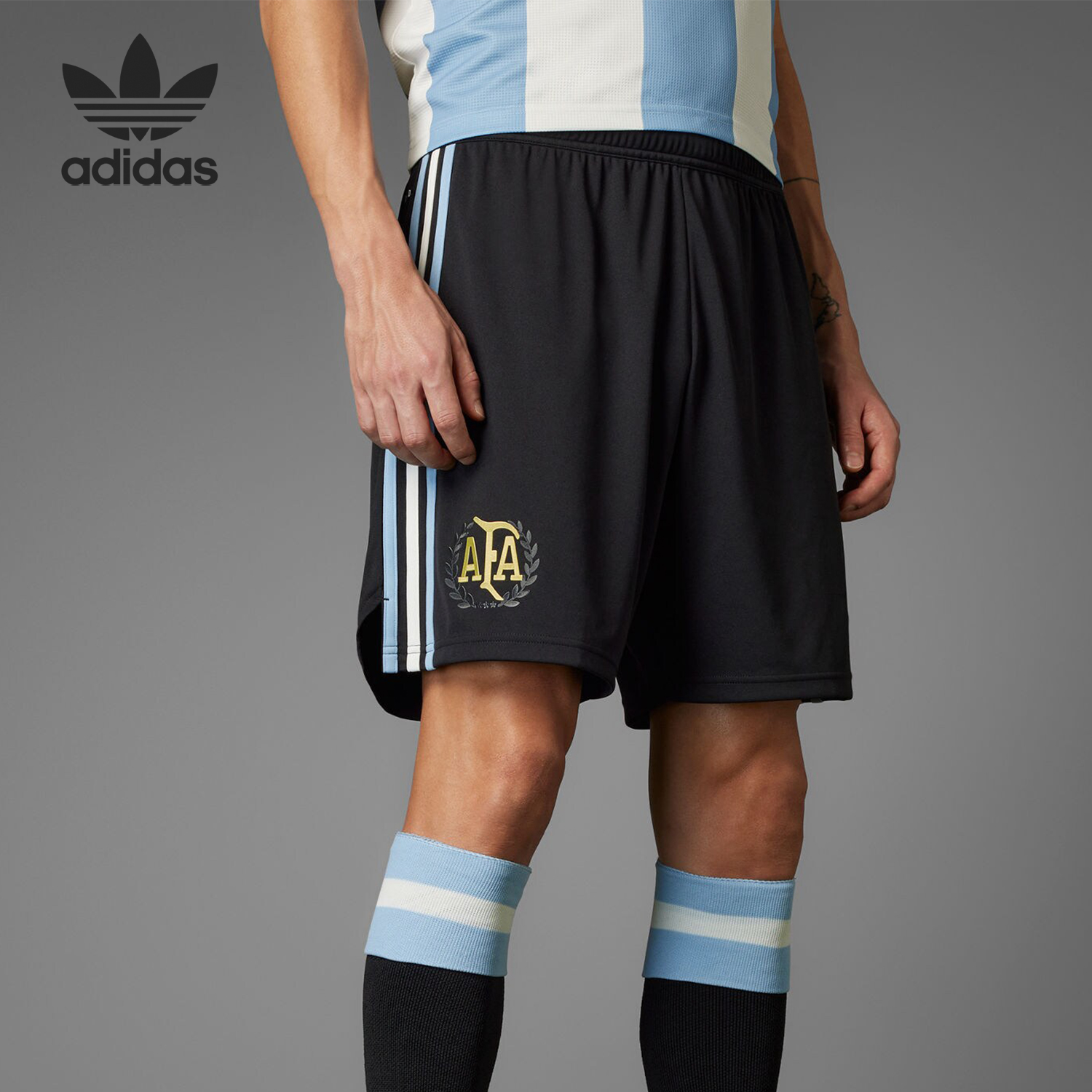 Adidas/阿迪达斯正品三叶草男士足球比赛透气运动短裤JL9551