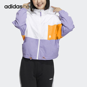 新款 春季 Neo女子连帽休闲梭织外套HM7443 阿迪达斯正品 Adidas