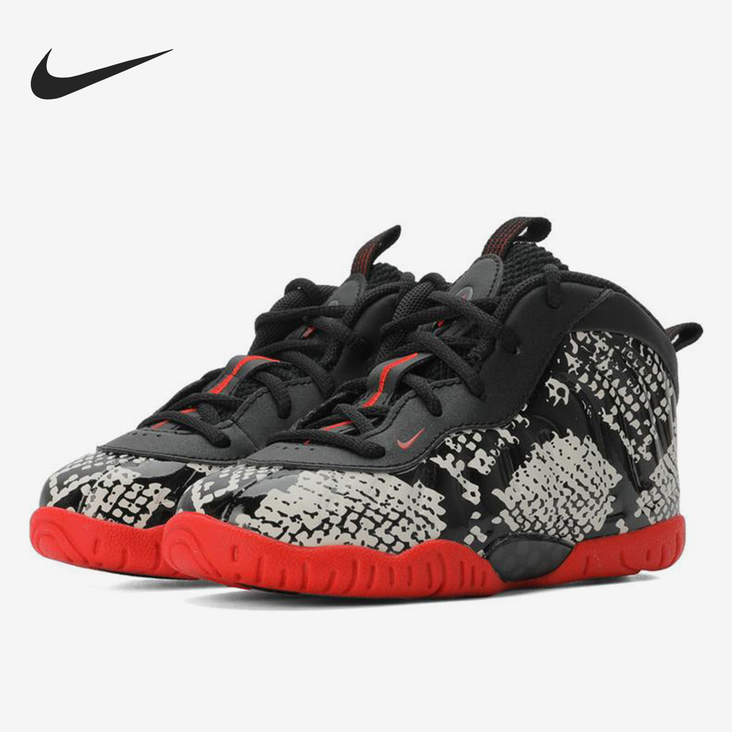 Nike/耐克正品LITTLE POSITE ONE新款辣椒喷橙红小童篮球鞋723947