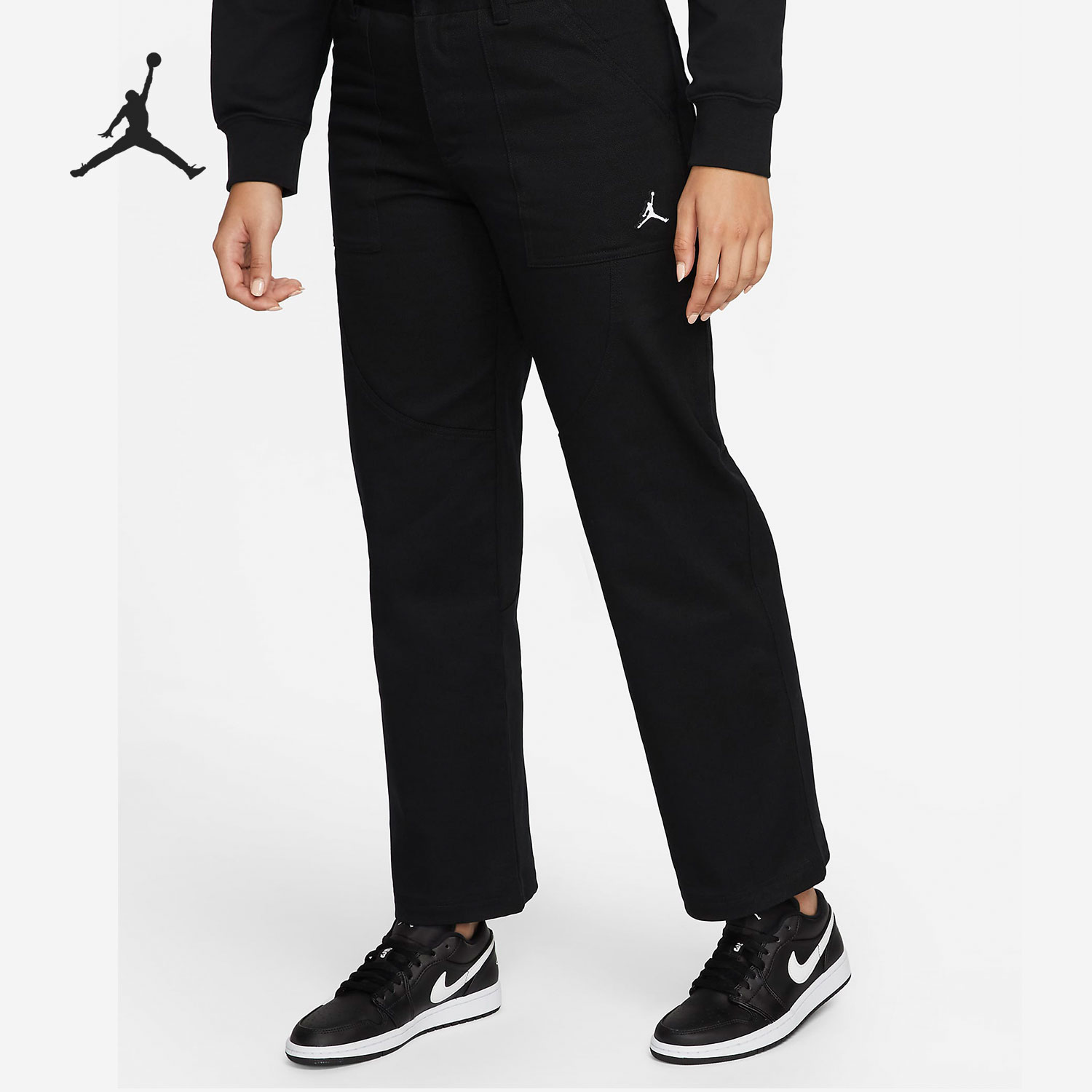 Nike/耐克正品JORDAN 女子宽松直筒运动休闲长裤DM5035-010