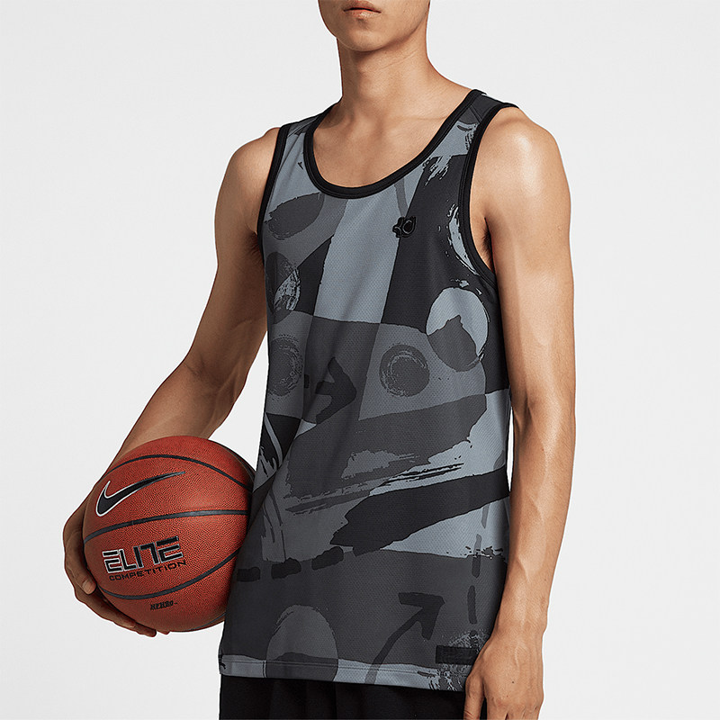 Nike/耐克正品夏季新款男士图案篮球透气运动背心926265-012