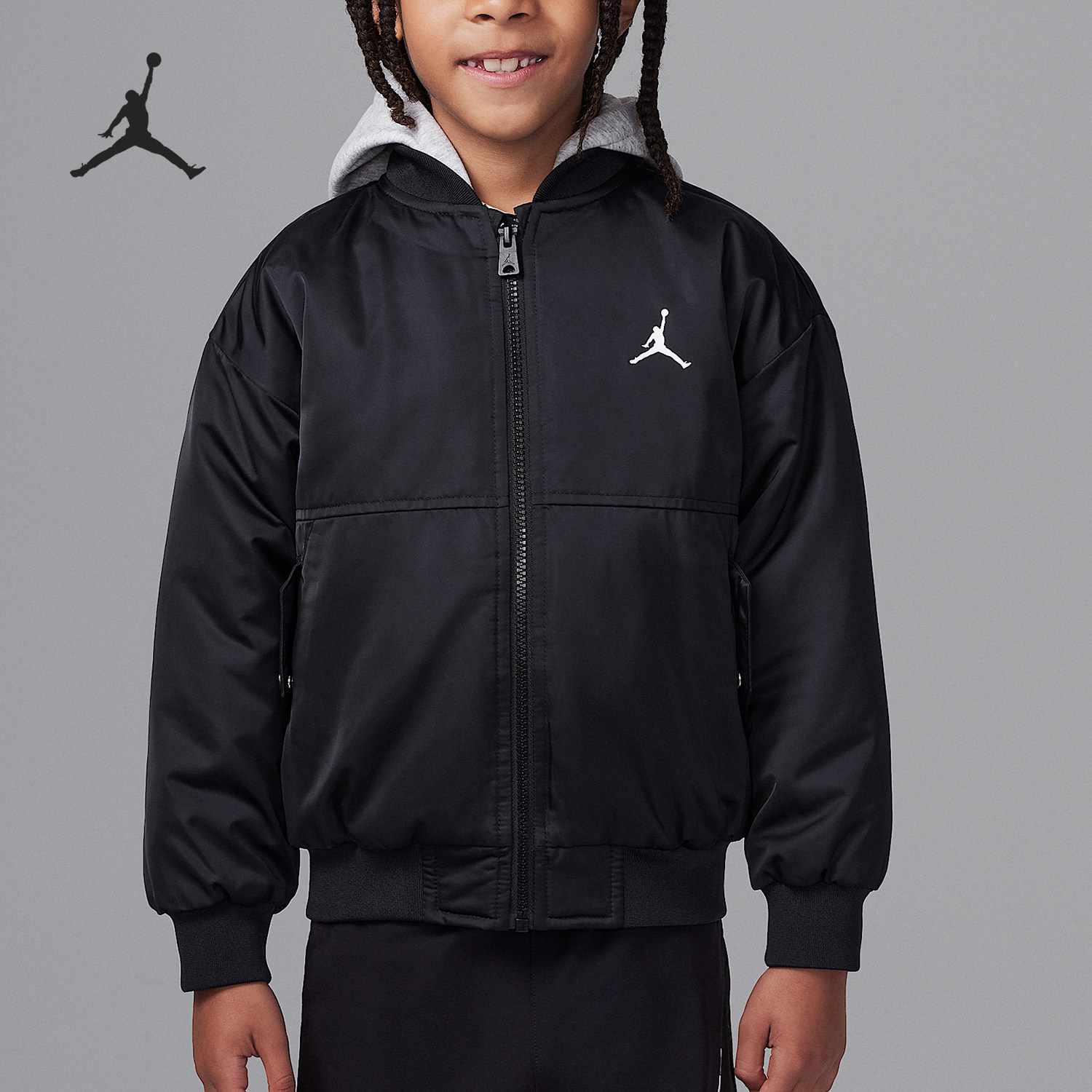 Nike/耐克正品JORDAN小童连帽宽松保暖运动外套HQ7064-010,童装/婴儿装/亲子装,普通外套,淘宝优惠券,粉丝福利购,淘宝优惠卷