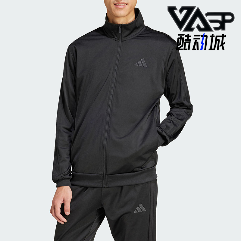 Adidas/阿迪达斯正品M 3S TR TT男士针织立领夹克外套JI8818