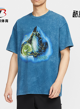Nike/耐克正品2025夏季款男士运动印花图案透气短袖HV1706-415