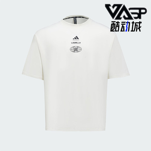 Adidas/阿迪达斯正品2025夏季款男女宽松经典印花透气短袖KF8844