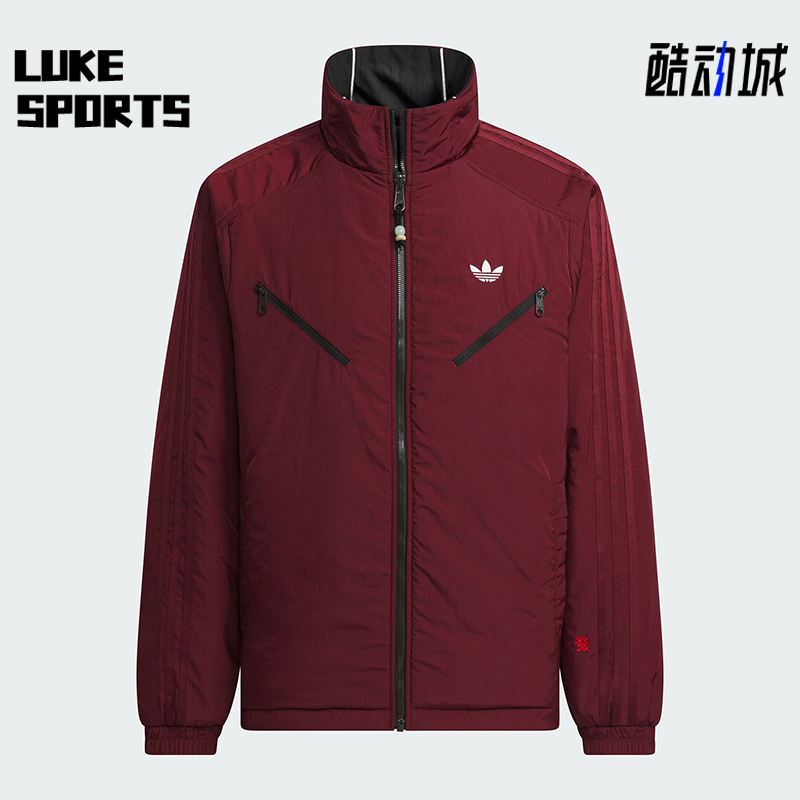 阿迪达斯男士双面穿棉服