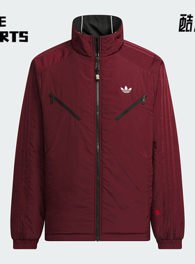 Adidas/阿迪达斯正品三叶草男士运动休闲双面穿棉服KA0821