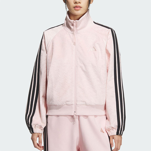 Adidas/阿迪达斯正品2025 STORY女士运动丝绒立领短款外套KC0174