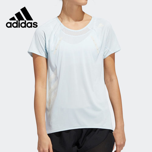 Adidas/阿迪达斯正品当季新款女子透气跑步运动短袖T恤FK0736
