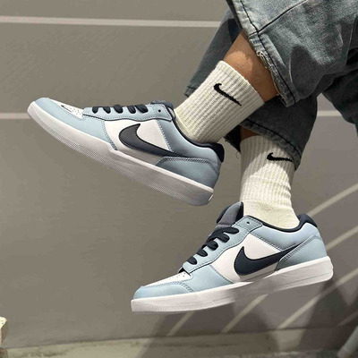 Nike/耐克男子 SB Force 58 北卡蓝复古休闲低帮滑板鞋HJ3489-141