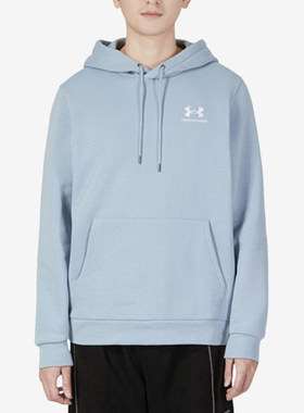 UA/安德玛正品春秋男士简约经典连帽运动卫衣套头衫1373880-465