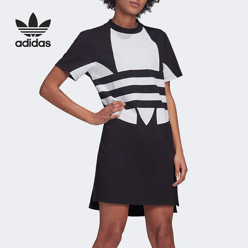 Adidas/阿迪达斯官方正品 LRG LOGO DRESS 女子运动连衣裙 FR7174