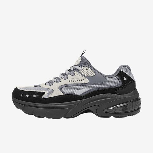 Skechers斯凯奇正品Street男款复古潮流穿搭老爹鞋183214-DKGY