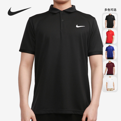 耐克正品男子网球翻领恤