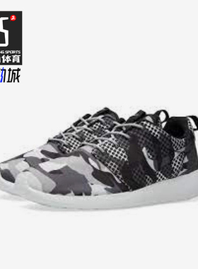 Nike/耐克正品ROSHEOnePrint新款男黑白灰色休闲鞋655206-100