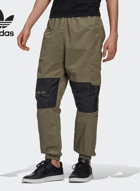 Adidas/阿迪达斯正品三叶草 男子宽松拼接工装休闲运动裤 GJ6727