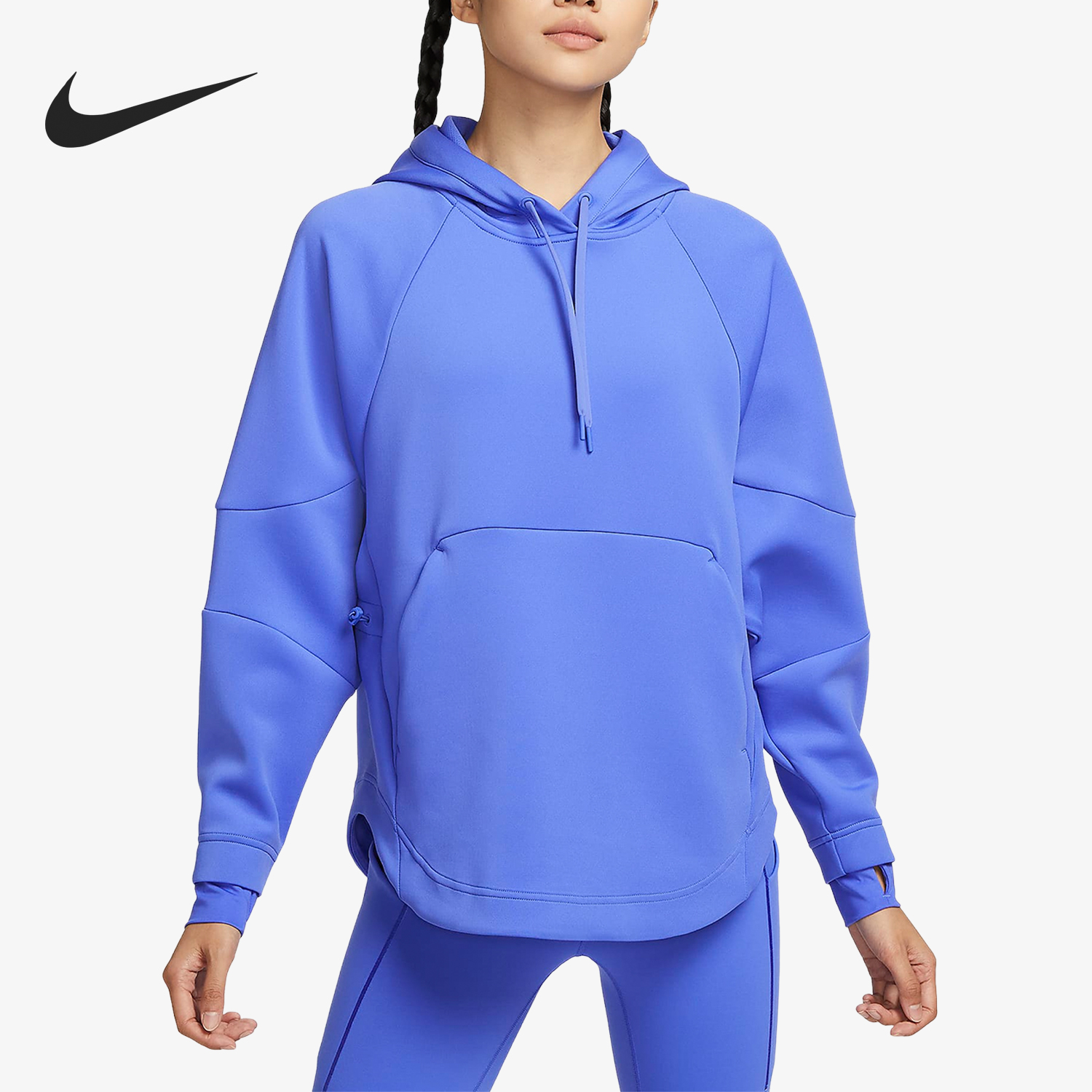 Nike/耐克正品Dri-FIT Prima女士连帽针织宽松卫衣FB5226-413