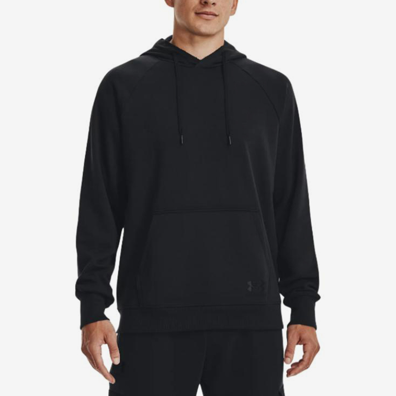 UA/安德玛正品新款男士舒适透气简约运动连帽套头卫衣1378598-001