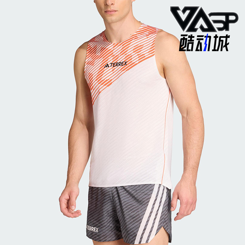 Adidas/阿迪达斯正品夏季男士圆领户外经典运动无袖背心JX2831