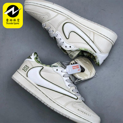 Nike/耐克正品JORDANAirJordan1Low新款白绿色经典板鞋DZ3140-102