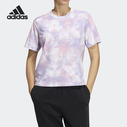 Adidas/阿迪达斯正品 ME TIME ALLOVER 女子运动T恤 HF2490