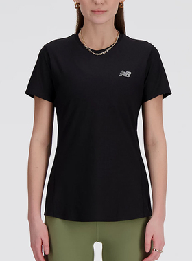 New Balance/NB正品夏季新款女子运动训练透气短袖T恤WT41281-BK