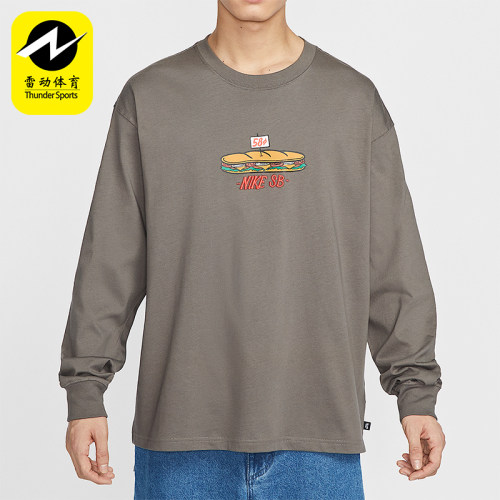 Nike/耐克正品春季新款男士经典印花宽松透气长袖T恤HJ0807-289