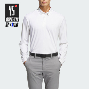 POLO衫 Adidas 透气套头翻领运动长袖 2025男士 JM7115 阿迪达斯正品