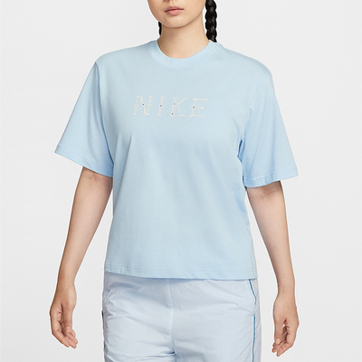 Nike/耐克正品Sportswear女士柔软宽松厚实针织短袖II0446-441