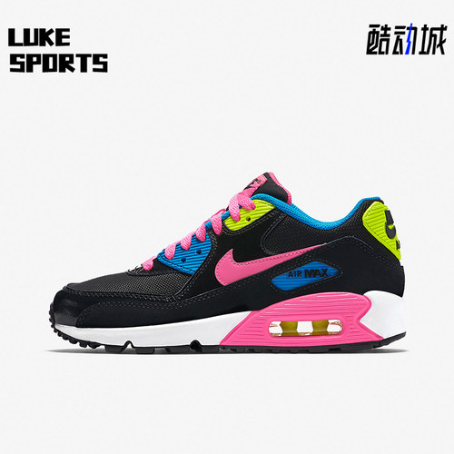 Nike/耐克正品AirMax90新款黑粉色训练运动经典板鞋724855-004
