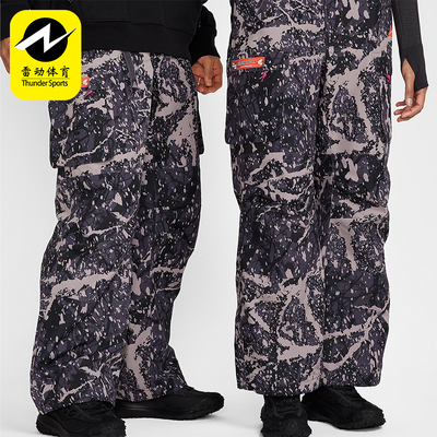 耐克男女时尚梭织宽松印花长裤