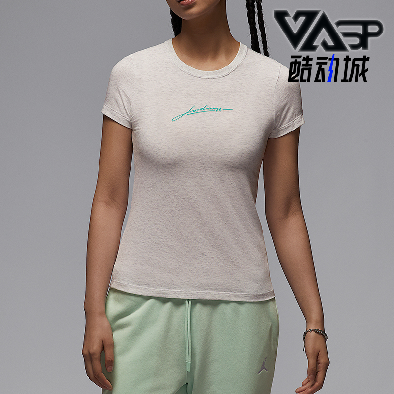 Nike/耐克正品2025夏季款女士透气运动经典针织印花T恤IB7029-051