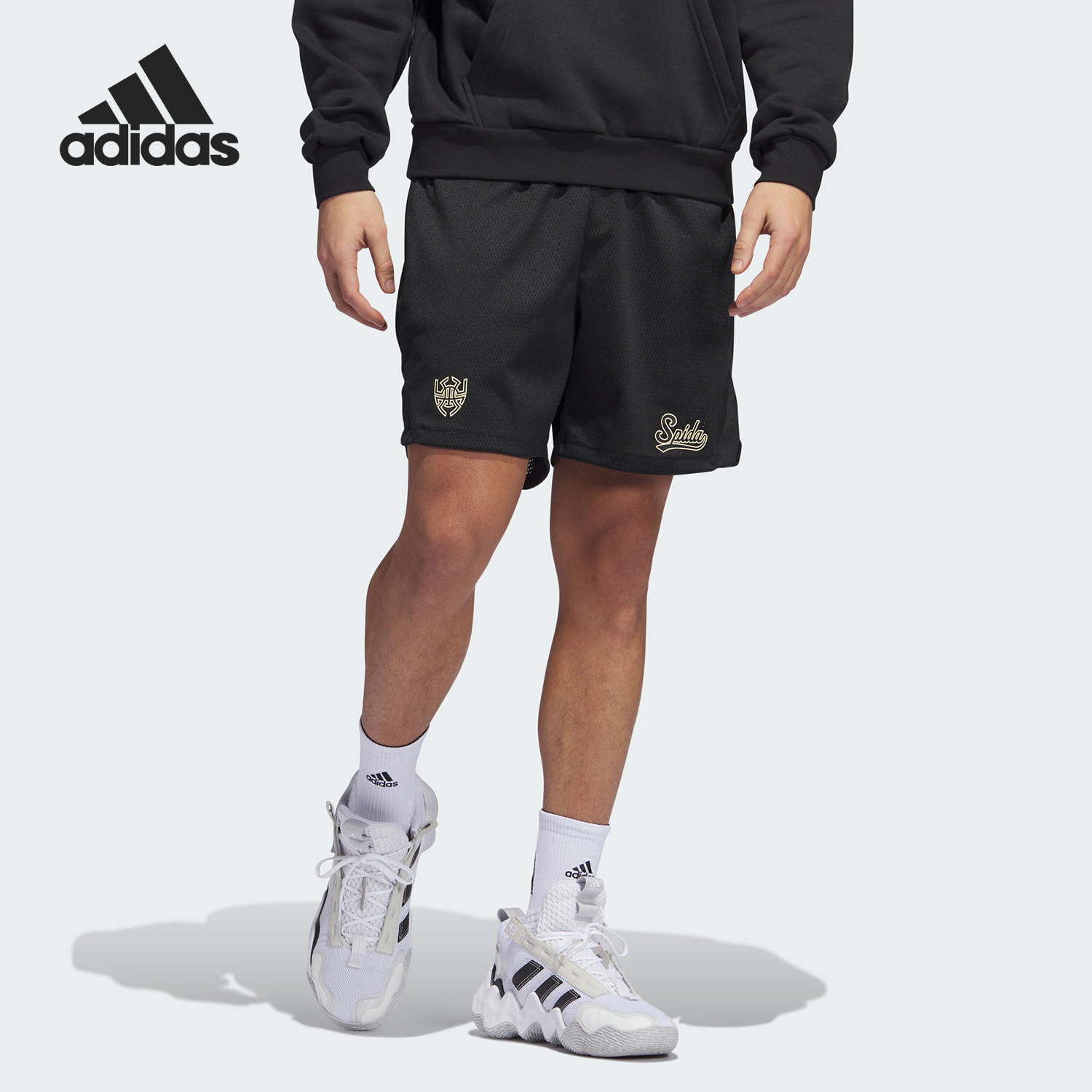 Adidas/阿迪达斯正品DON SHORT男子篮球网眼运动短裤IJ0285