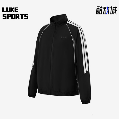 Adidas/阿迪达斯正品春秋男士运动立领轻质长袖夹克外套KB5655