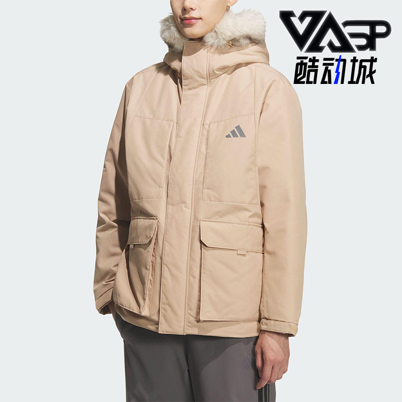Adidas/阿迪达斯正品V PARKA DOWN男女运动梭织保暖羽绒服KQ5510