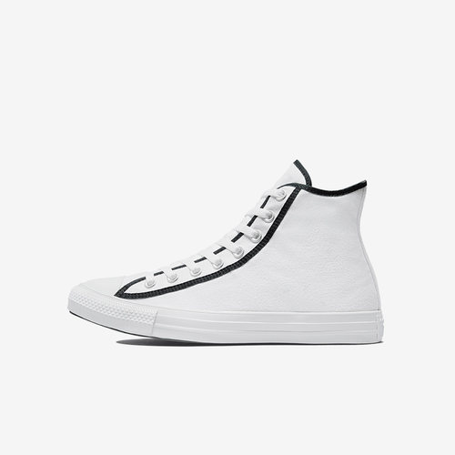 Converse匡威 男鞋新款高帮休闲小白鞋黑白撞色帆布鞋板鞋171385C