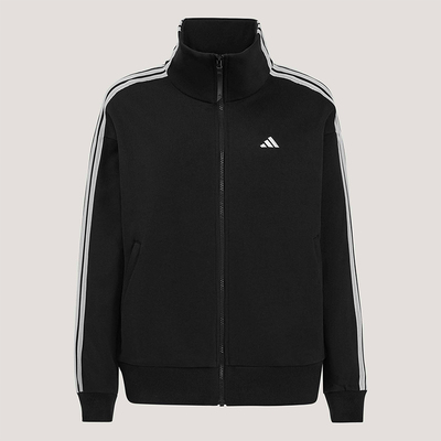 Adidas/阿迪达斯正品春季女士休闲经典运动立领三条纹外套KW0654