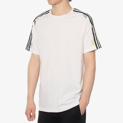 Adidas/阿迪达斯正品neo pokemon宝可梦皮卡丘圆领短袖T恤 FM0320